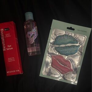 Revitalizing Eye Serum Face Toner and Lip Plumper / Eye hydrate Set Bundle